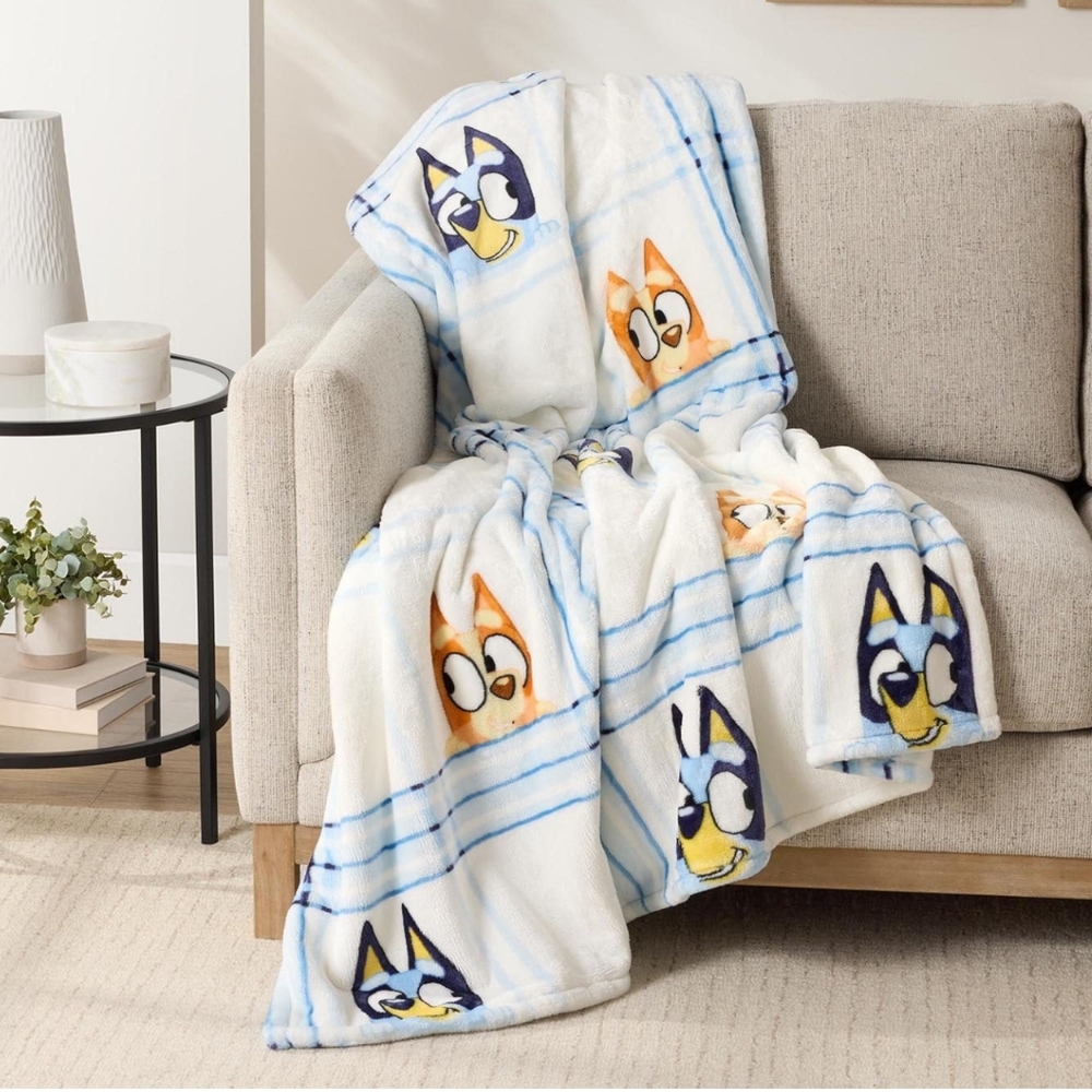 Bluey Adult Licensed Silk Touch Throw Blanket 60in X 70in